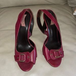 Via spiga burgundy heels.